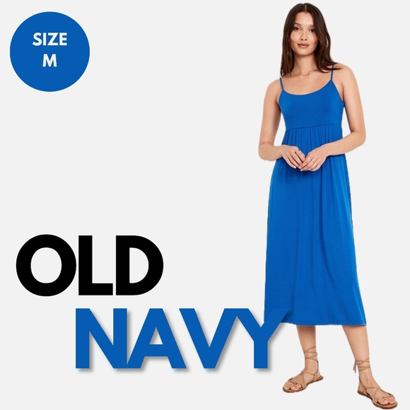 Old Navy | Dresses | Nwt Old Navy Fit And Flare Cami Midi Dress | Poshmark